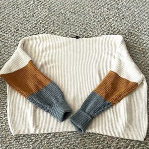 Boat Neck Knit Sweater